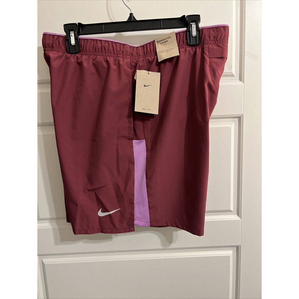 NEW Nike Challenger 7" Standard Fit Lined‎ Mens Running Shorts Purple DV9359-653